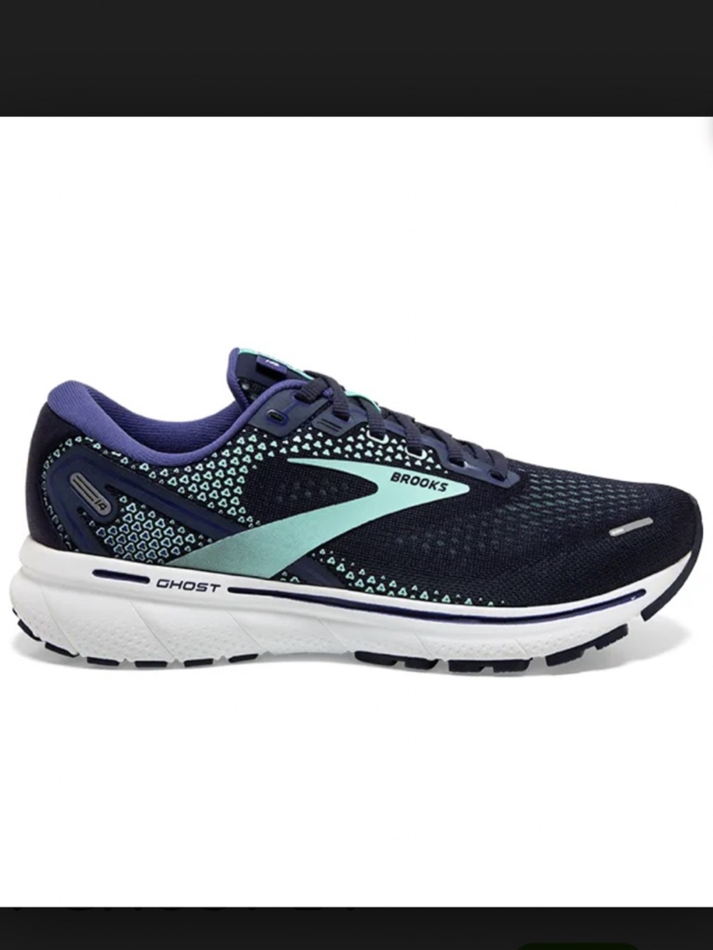 BROOKS Womens Ghost 14 Peacoat/Yucca/Navy Running Shoes Sneakers 8.5B Nice Shape